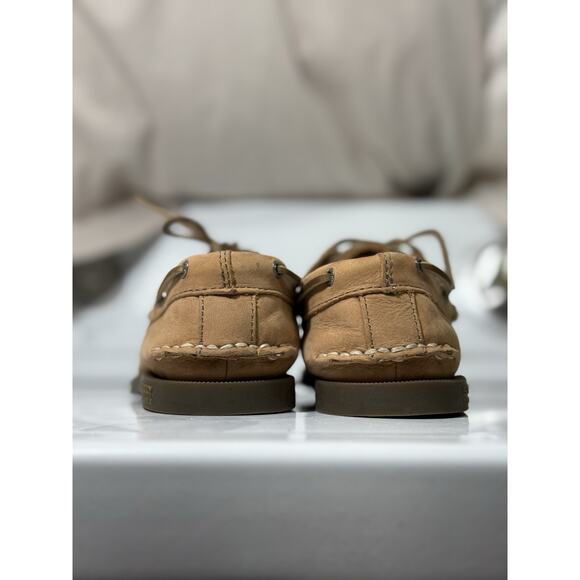 Sperry Top-Sider Authentic Original Boat Shoes Tan Leather Men’s 5M Non-Marking - Picture 5 of 11